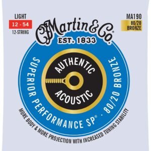 Martin MA190 Authentic Acoustic SP 80/20 Bronze Light 12-54 12 String