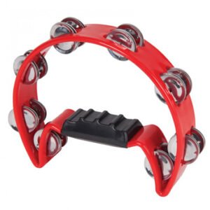 Stagg 1/2 Moon Tambourine Red